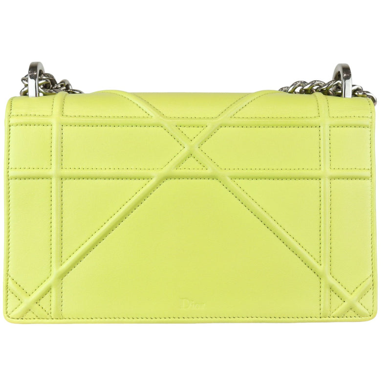 Christian Dior Diorama Flap Medium Calfskin Yellow SHW Bag Religion