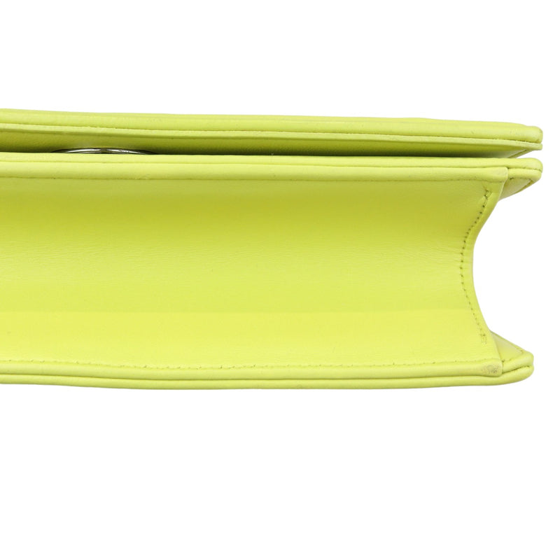 Diorama Flap Medium Calfskin Yellow SHW