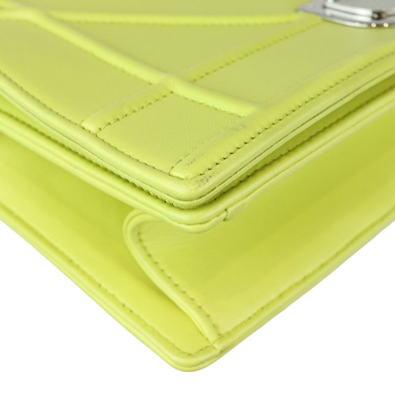 Diorama Flap Medium Calfskin Yellow SHW