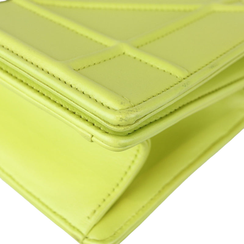 Diorama Flap Medium Calfskin Yellow SHW