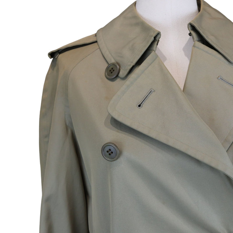 Trench Coat Cotton Polyester Khaki Size XS