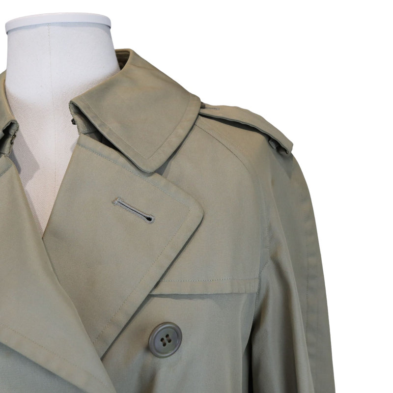 Trench Coat Cotton Polyester Khaki Size XS