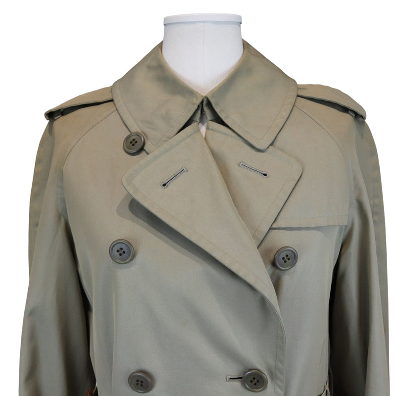 Trench Coat Cotton Polyester Khaki Size XS