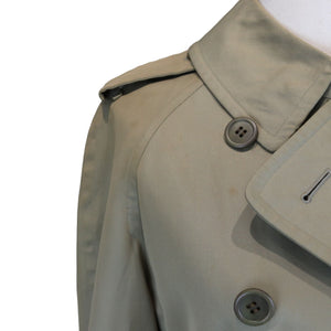 Trench Coat Cotton Polyester Khaki Size XS