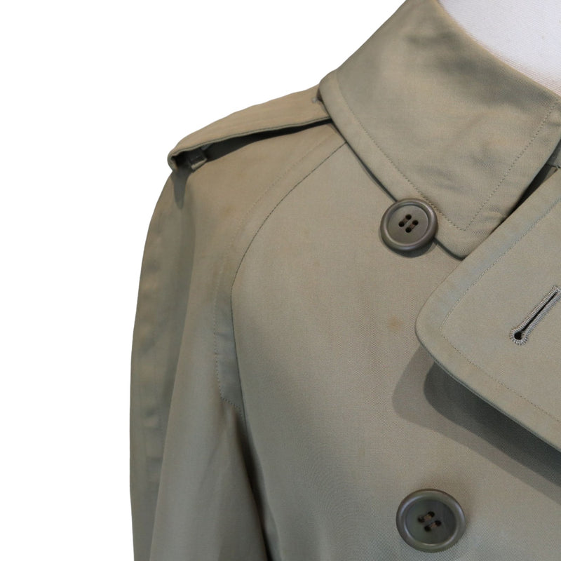 Trench Coat Cotton Polyester Khaki Size XS