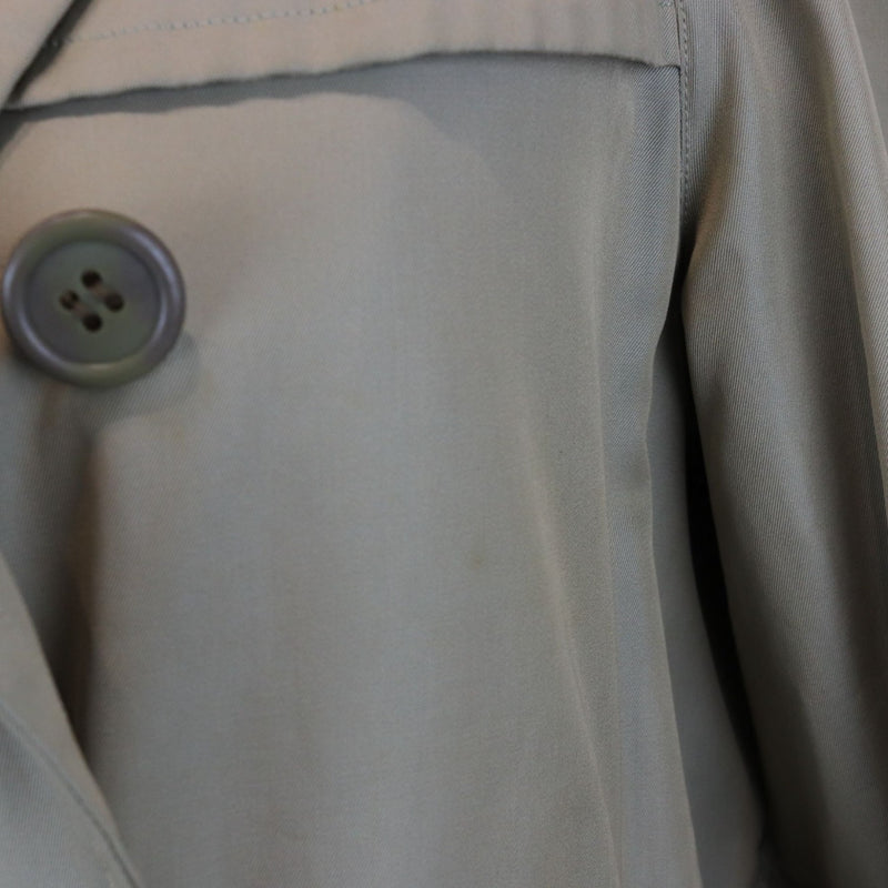Trench Coat Cotton Polyester Khaki Size XS