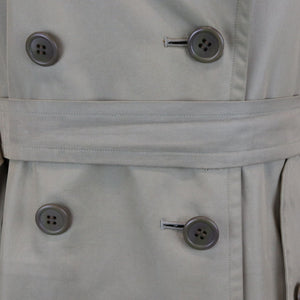 Trench Coat Cotton Polyester Khaki Size XS
