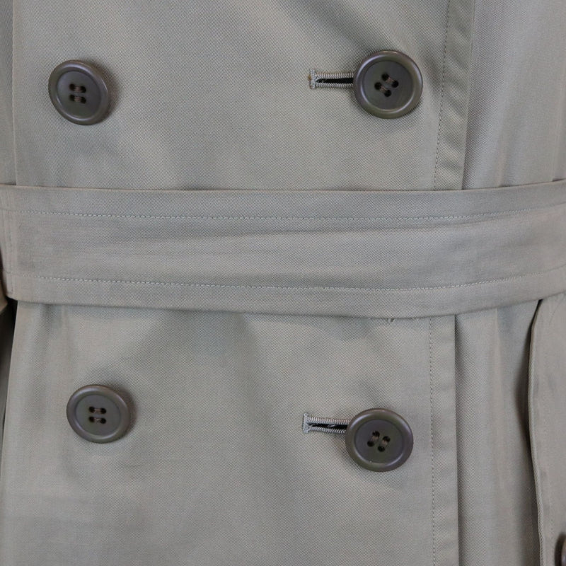 Trench Coat Cotton Polyester Khaki Size XS
