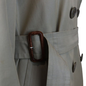 Trench Coat Cotton Polyester Khaki Size XS