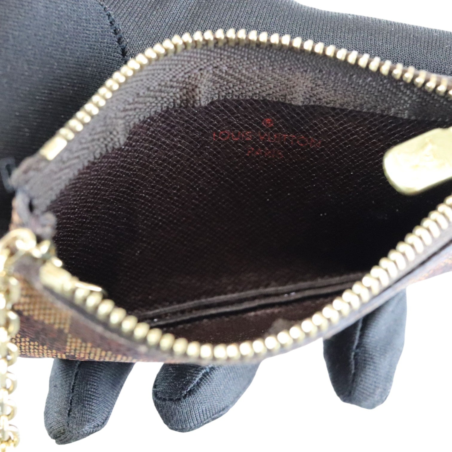 Louis Vuitton Key Pouch Damier Ebene Brown GHW – Bag Religion