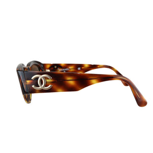 Tortoise Shell CC Sunglasses Brown GHW