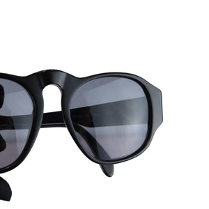 Vintage Gold CC Logo Sunglasses Black GHW
