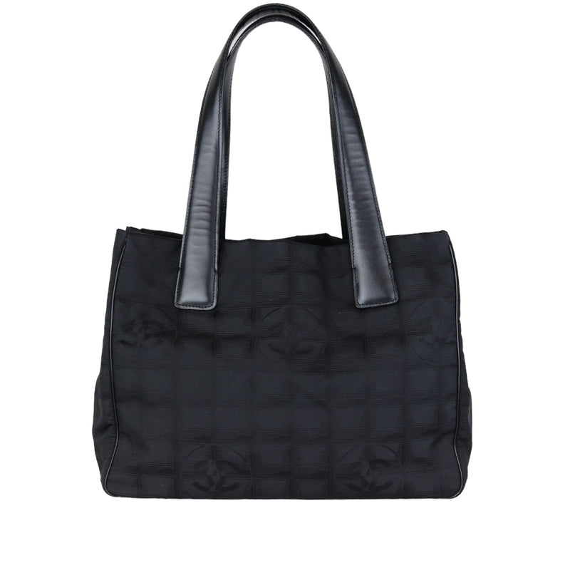 chanel travel line tote bag Chanel Travel Tote Medium Nylon Black GHW – Bag Religion