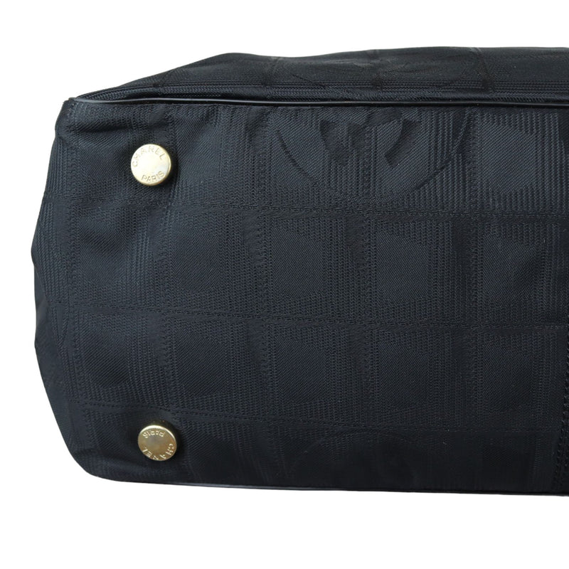 Travel Line Tote Medium Nylon Black GHW