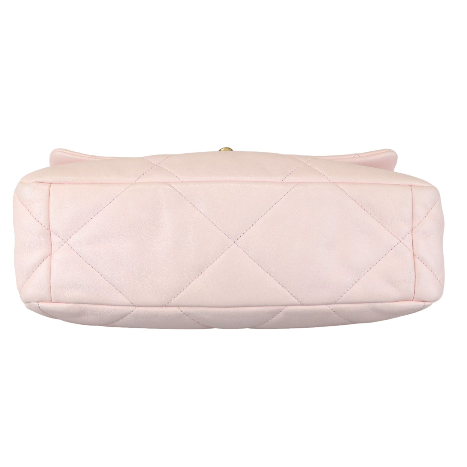 19 Flap Large Lambskin Quilted Light Pink MHW - Main Image