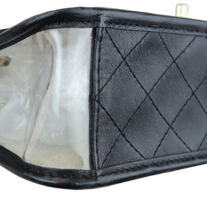 Sand By The Sea Flap Medium Lambskin PVC Black GHW