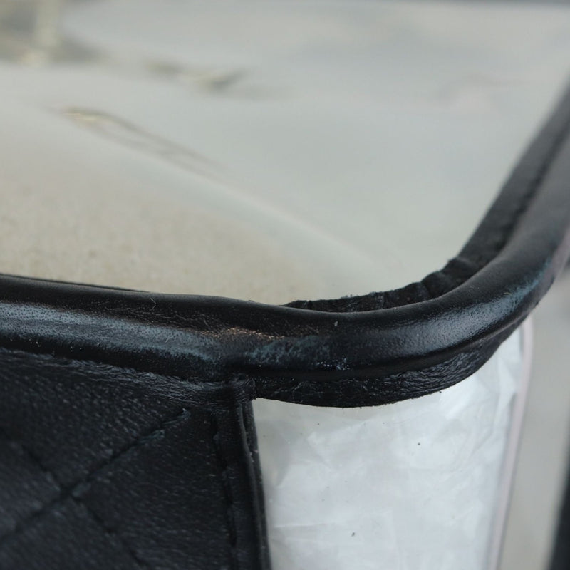 Sand By The Sea Flap Medium Lambskin PVC Black GHW