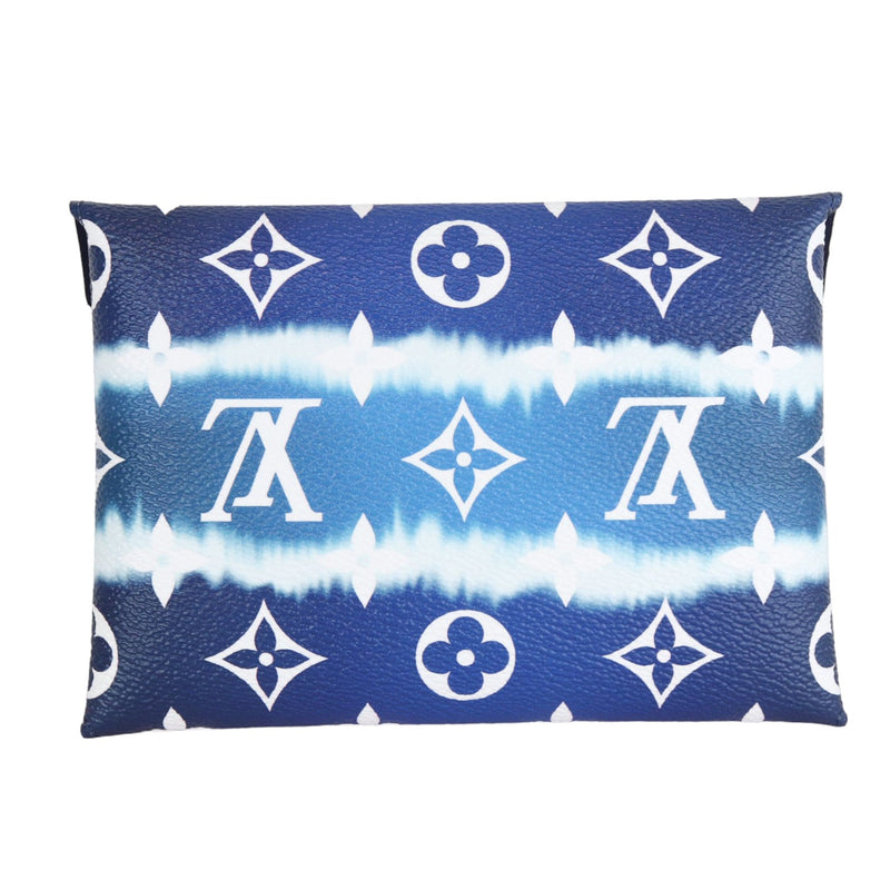 Kirigami Pochette Monogram Escale Blue White SHW