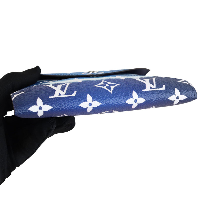 Kirigami Pochette Monogram Escale Blue White SHW