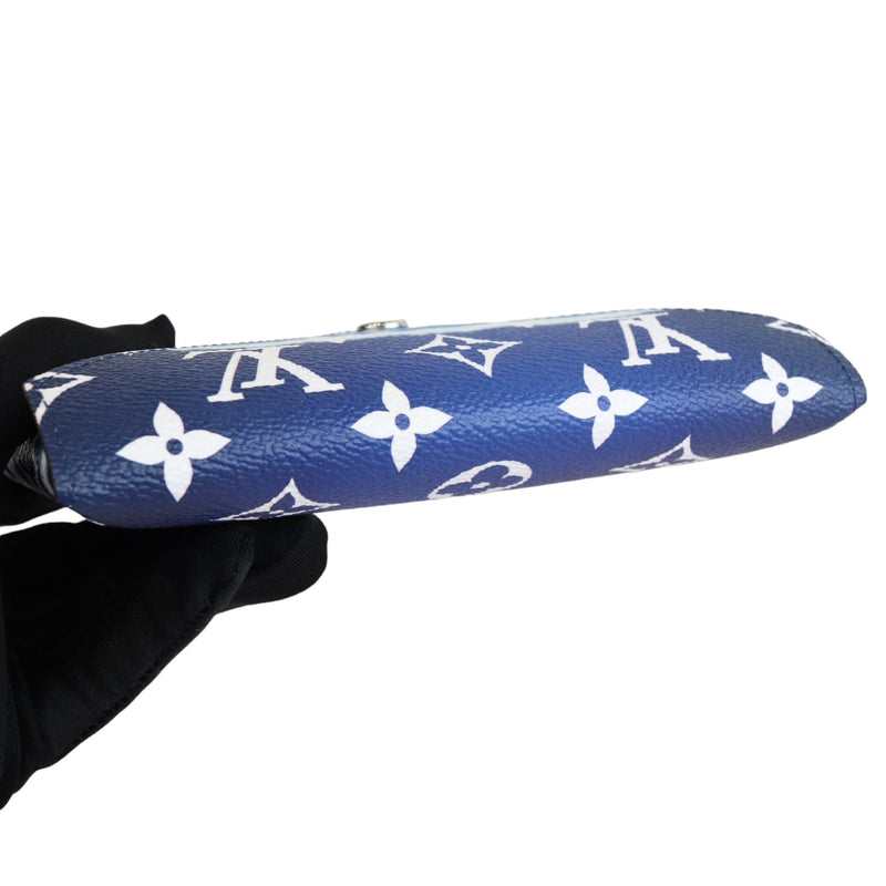 Kirigami Pochette Monogram Escale Blue White SHW