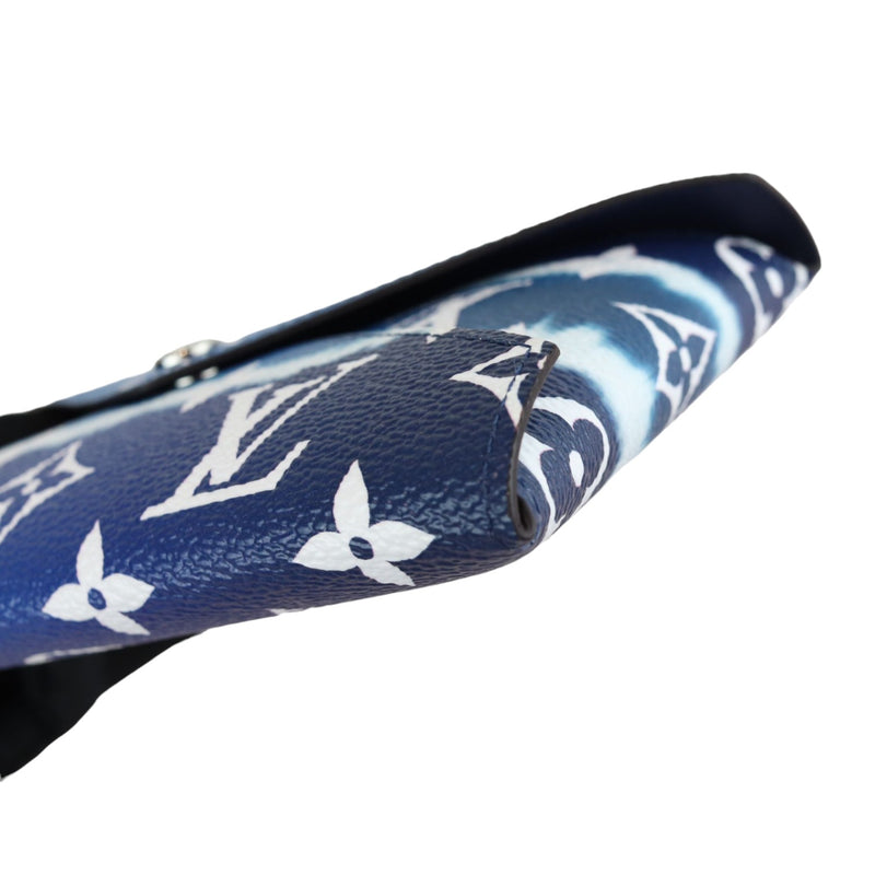 Kirigami Pochette Monogram Escale Blue White SHW