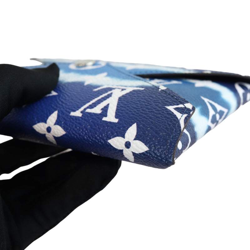 Kirigami Pochette Monogram Escale Blue White SHW
