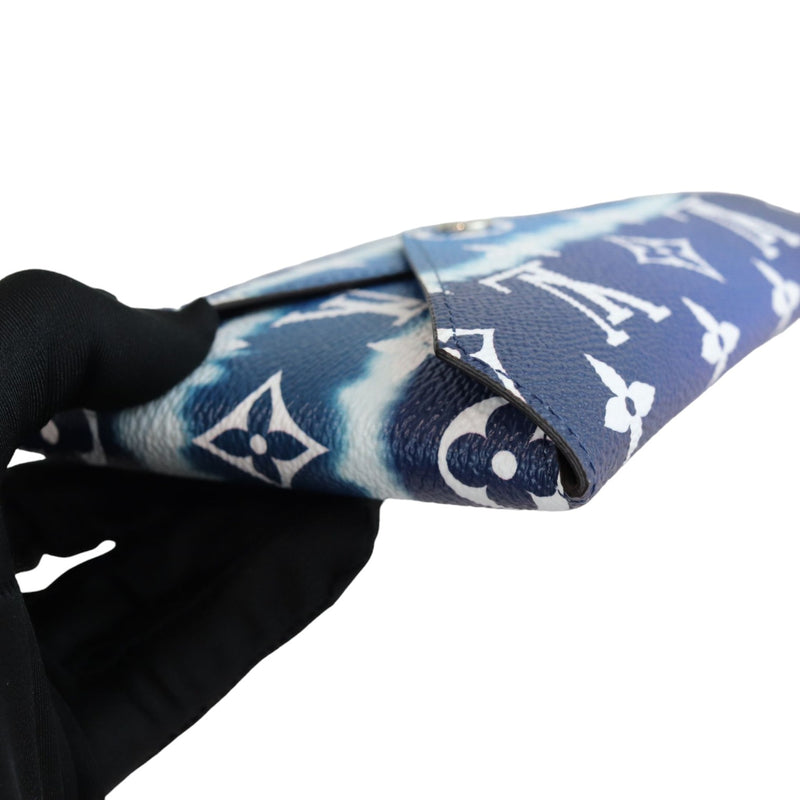 Kirigami Pochette Monogram Escale Blue White SHW