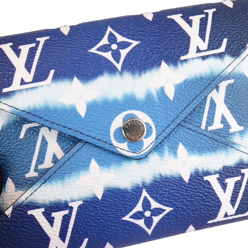 Kirigami Pochette Monogram Escale Blue White SHW
