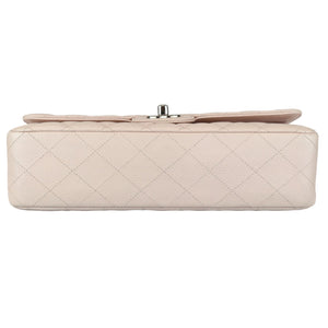 Double Flap Medium Caviar Quilted Light Pink SHW