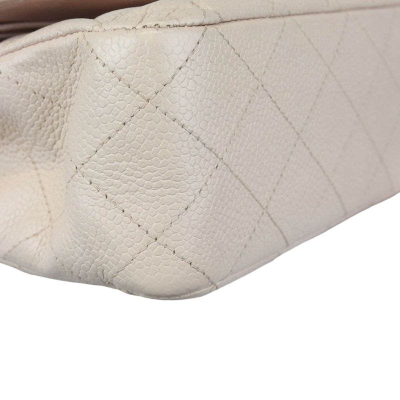 Double Flap Medium Caviar Quilted Light Pink SHW