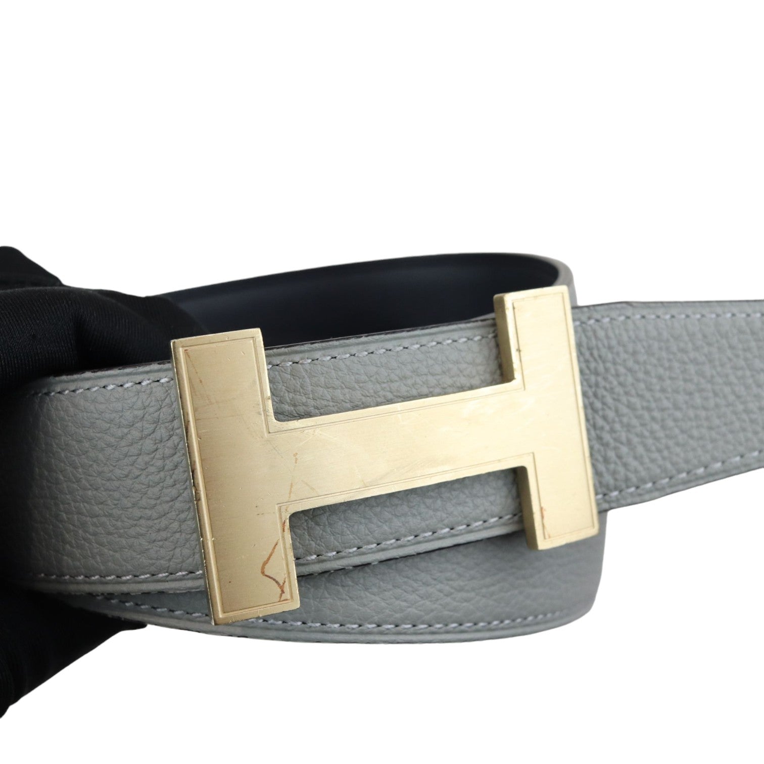 Hermes H Belt Swift Togo Black Grey Size 80 – Bag Religion