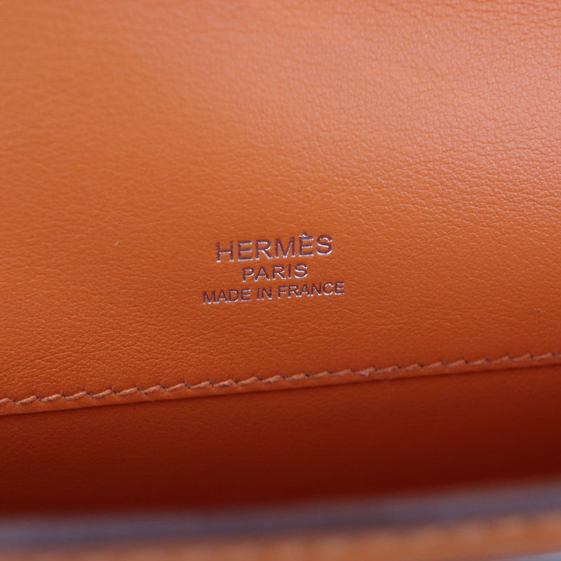 Kelly Cut Clutch Pochette Swift Orange PHW
