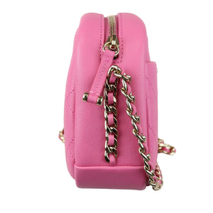 Casual Trip Camera Case Large Goatskin Pink GHW