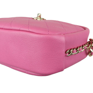 Casual Trip Camera Case Large Goatskin Pink GHW