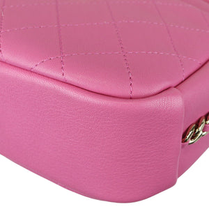 Casual Trip Camera Case Large Goatskin Pink GHW
