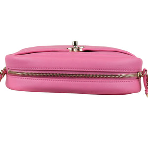 Casual Trip Camera Case Large Goatskin Pink GHW
