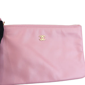 22 Small Shiny Calfskin Quilted Pink GHW