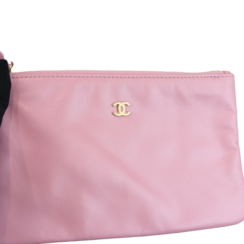 22 Small Shiny Calfskin Quilted Pink GHW