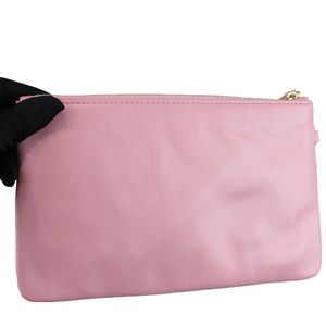 22 Small Shiny Calfskin Quilted Pink GHW