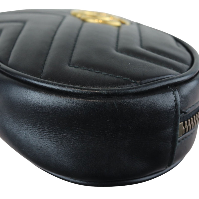 Marmont Belt Bag Calfskin Black GHW Size 85
