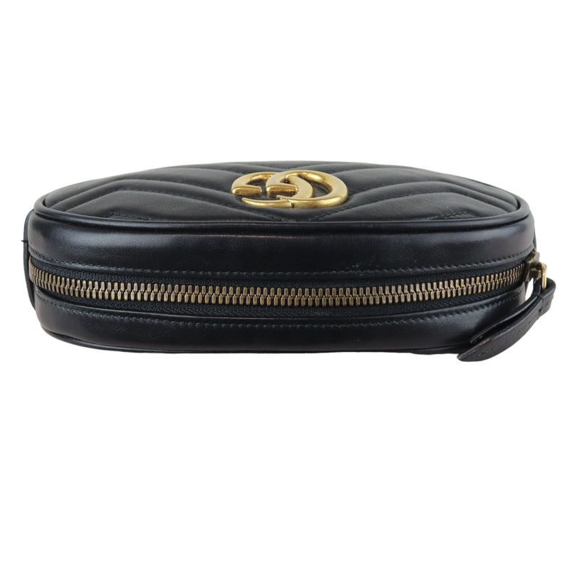 Marmont Belt Bag Calfskin Black GHW Size 85