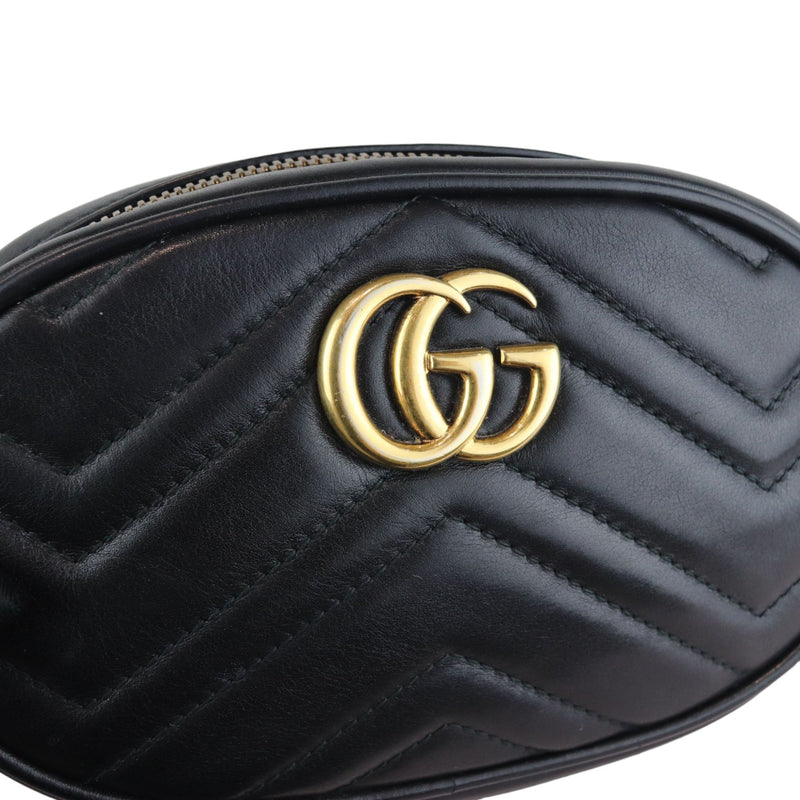 Marmont Belt Bag Calfskin Black GHW Size 85
