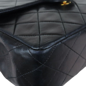 Vintage Large Square Mini Flap Lambskin Black GHW