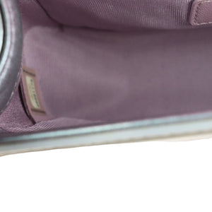 Boy Flap Small Iridescent Patent Calfskin PVC Quilted Light Purple SHW