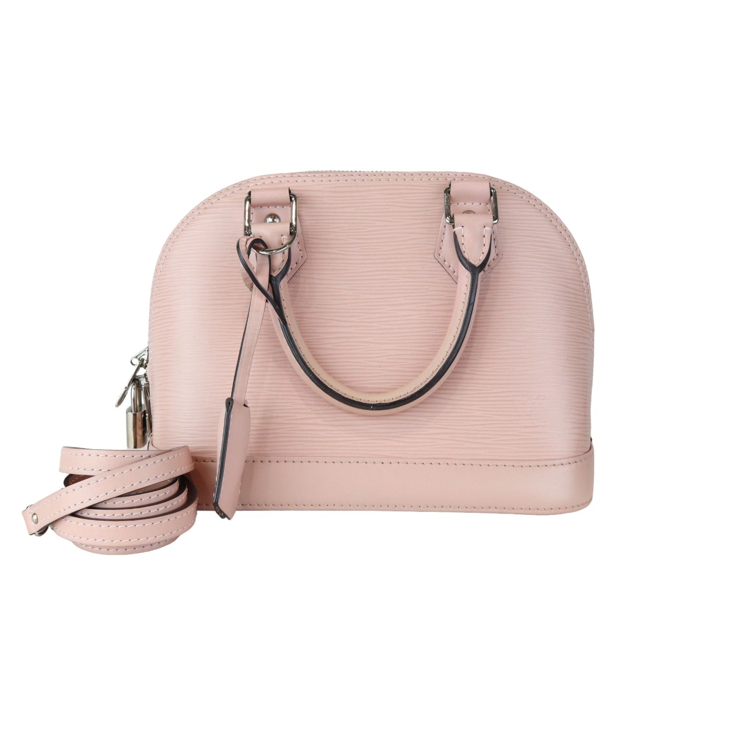 Pink leather louis vuitton bag hotsell