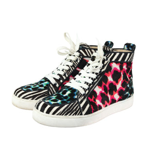 Orlato Flat Sneakers Pony Hair Riga Leopard Multicolor Size 37.5