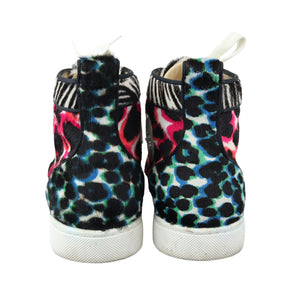 Orlato Flat Sneakers Pony Hair Riga Leopard Multicolor Size 37.5