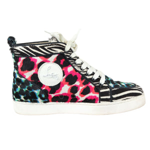 Orlato Flat Sneakers Pony Hair Riga Leopard Multicolor Size 37.5