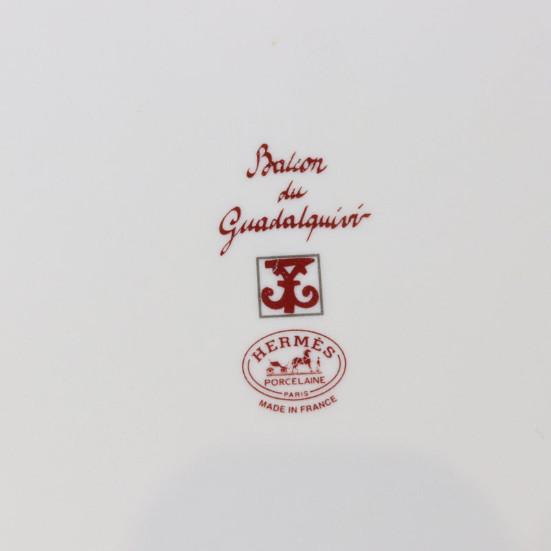 Balcon Du Guadalquivir Square Plate Porcelain Red White