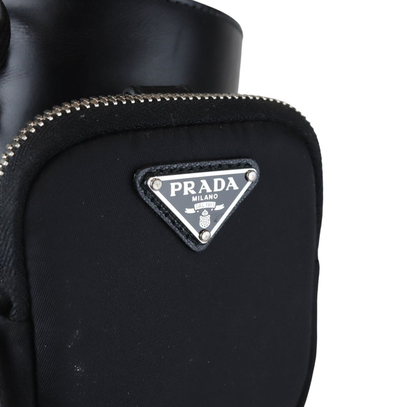 Pouch Pocket Tall Combat Boots Calfskin Black Size 38